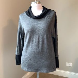 LANA LEE Gray Black Studded Tunic Sweater XL